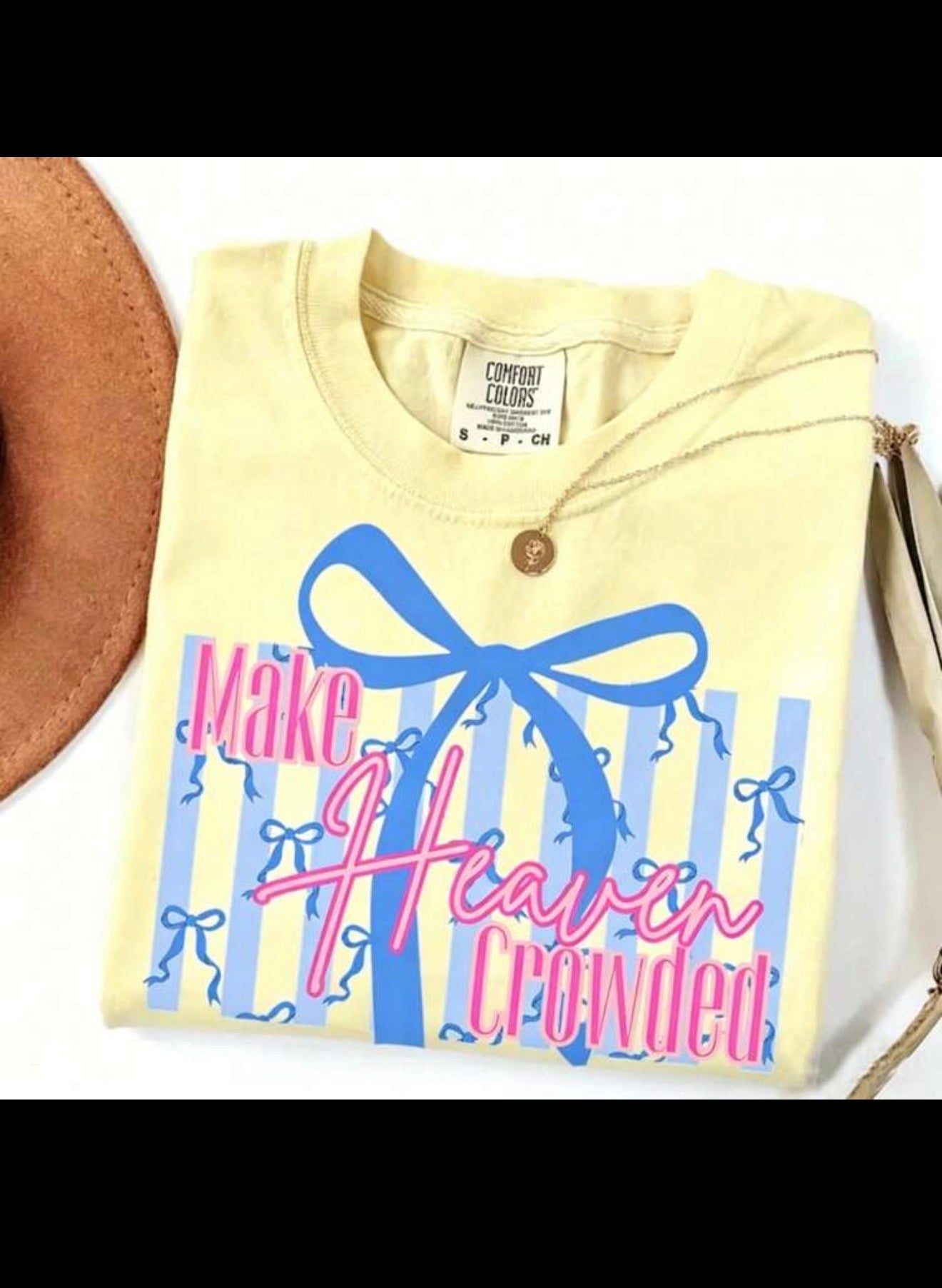 *Preorder* Yellow Comfort Color Make Heaven Crowded