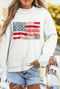 *Preorder* USA Reversible Mock Neck
