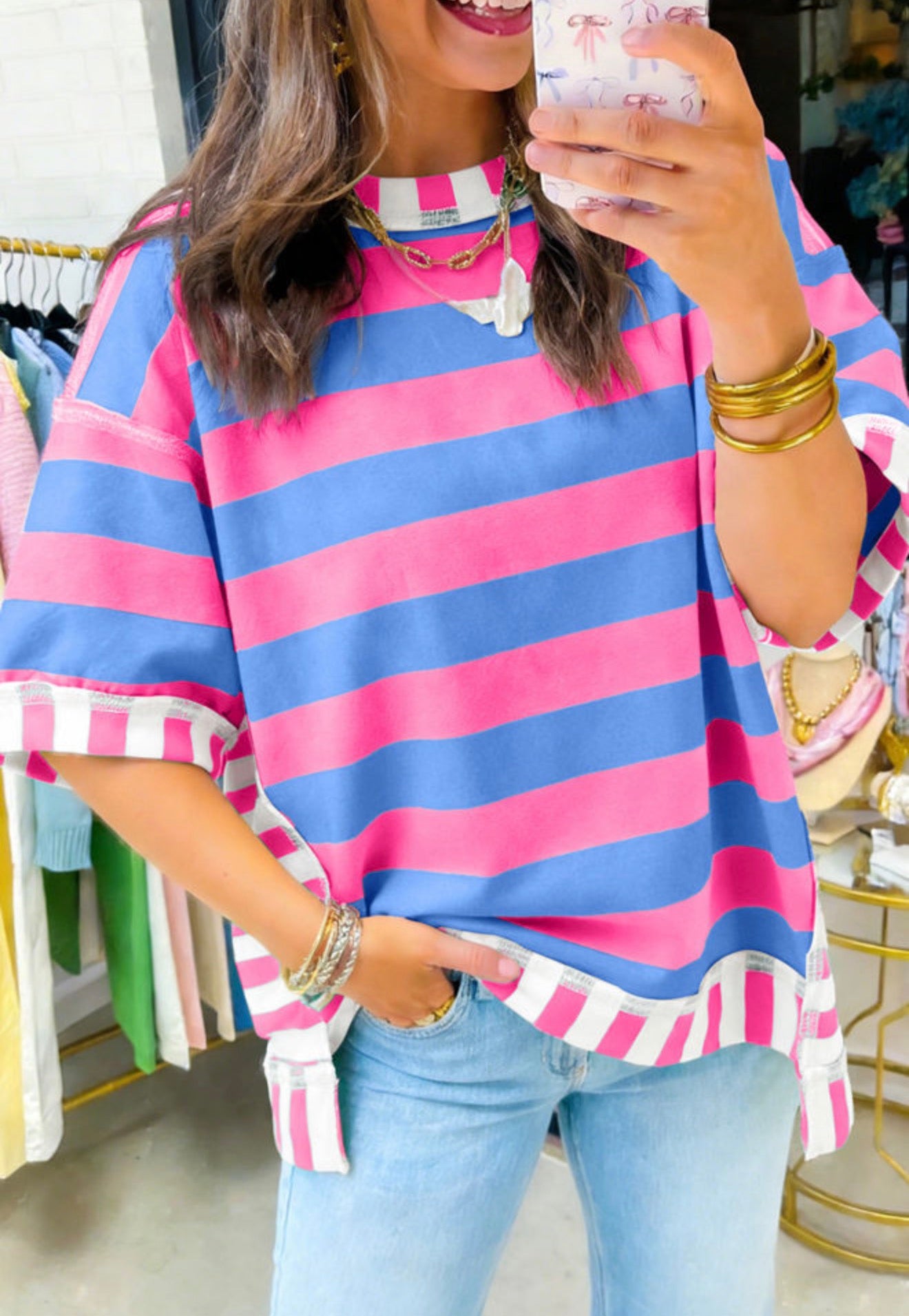 Preorder Patchwork Oversized Top