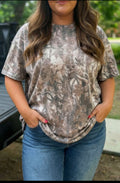 *Preorder* Plus size casual Camo tee